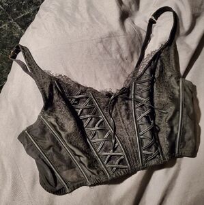 Victorias Secret Longline Corset Crop Tank Bra